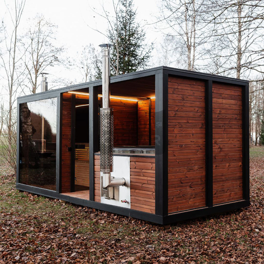 2 în 1 – saună și ciubăr Modulară Spa