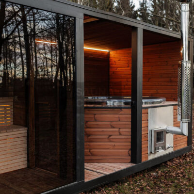 2 în 1 – saună și ciubăr Modulară Spa