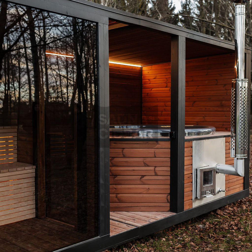 2 în 1 – saună și ciubăr Modulară Spa