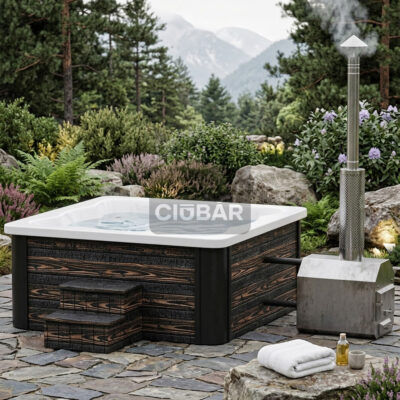 Ciubăr-Cadă pătrată din acril, încălzitor extern, 220x220