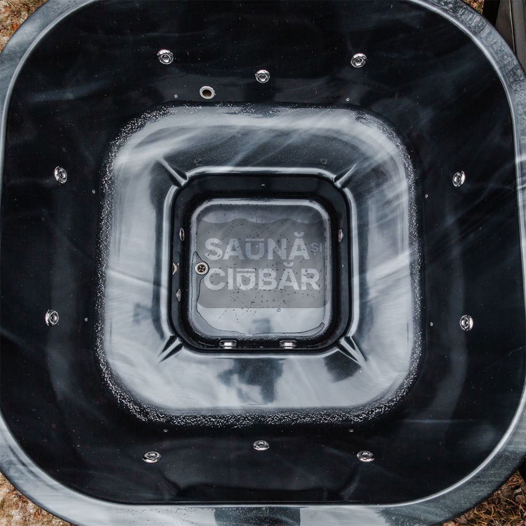 Ciubăr pătrat din acril, încălzitor Horizon integrat, 204×204