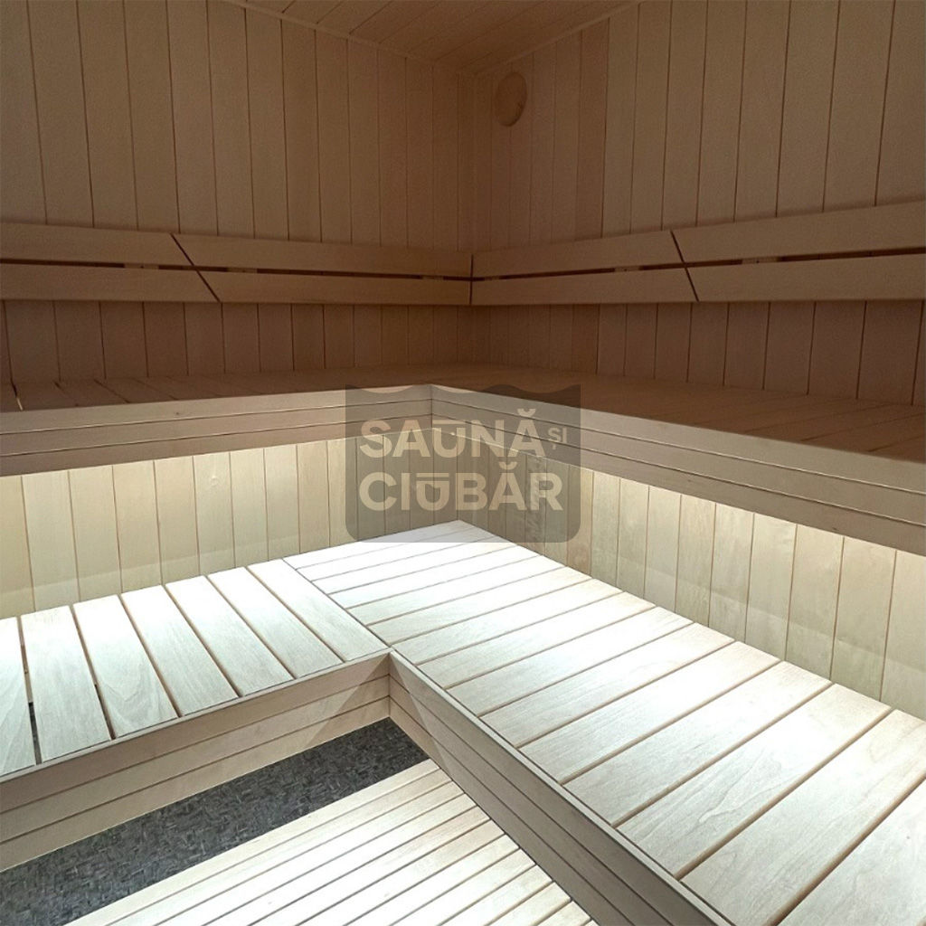 Sauă tip cadru HIDEAWAY cu terasă, izolat, 240×520