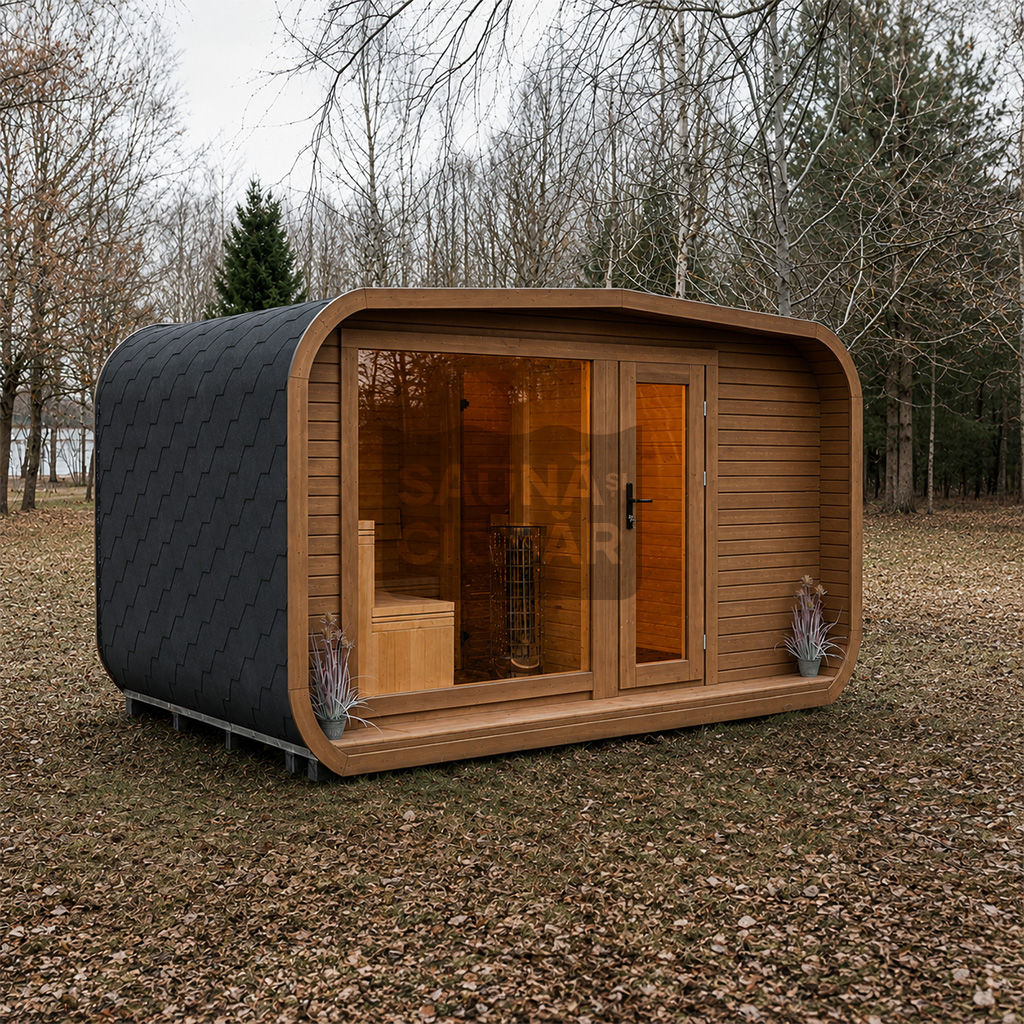 Saună LUX 245×500 cu anticameră