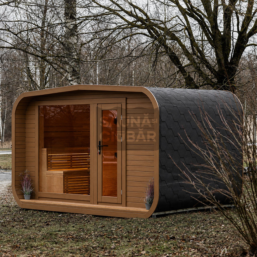 Saună LUX 245×600 cu anticameră