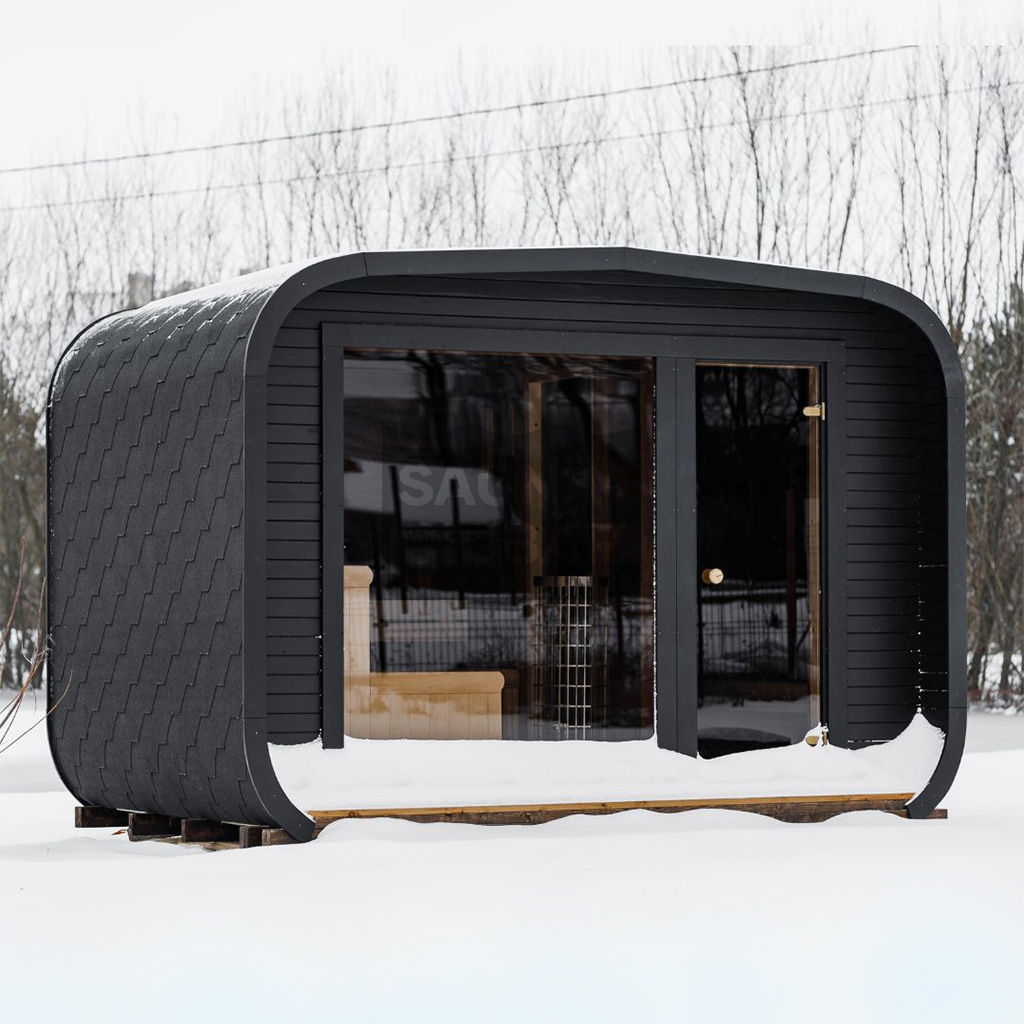 Sauna LUX izolata cu anticameră 245×340 – Lemn termotratat