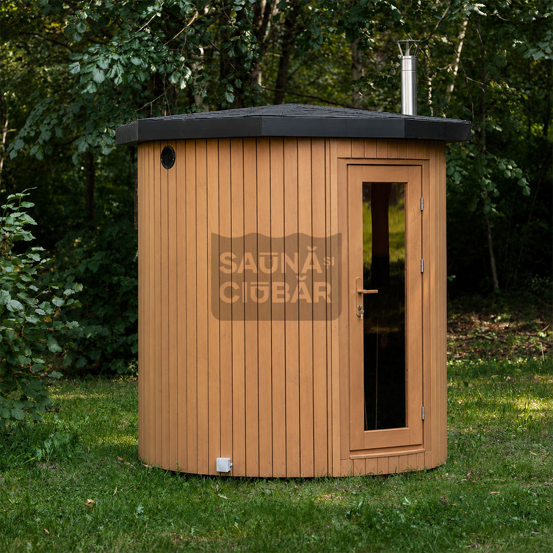 Saună tip butoi vertical